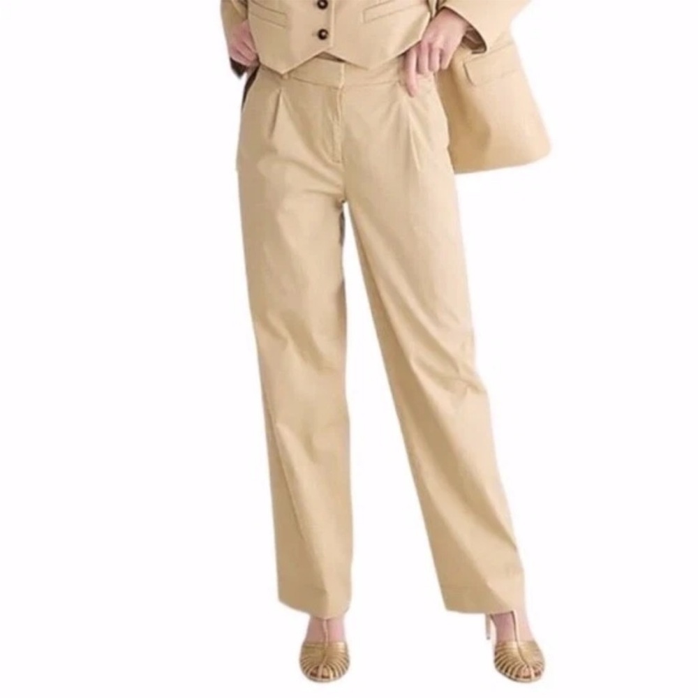 NWT J. Crew Straight-Leg Essential Pant in Lightweight Chino - Size 12